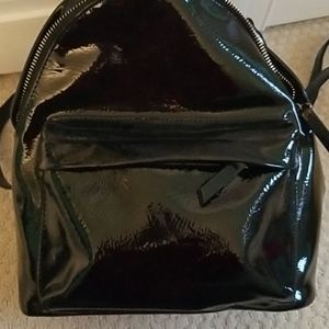 Faux leather mini backpack purse